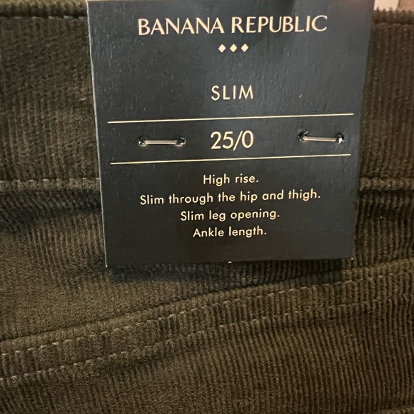 NWT! HIGH-RISE SLIM CORDUROY PANT - Picture 2 of 3